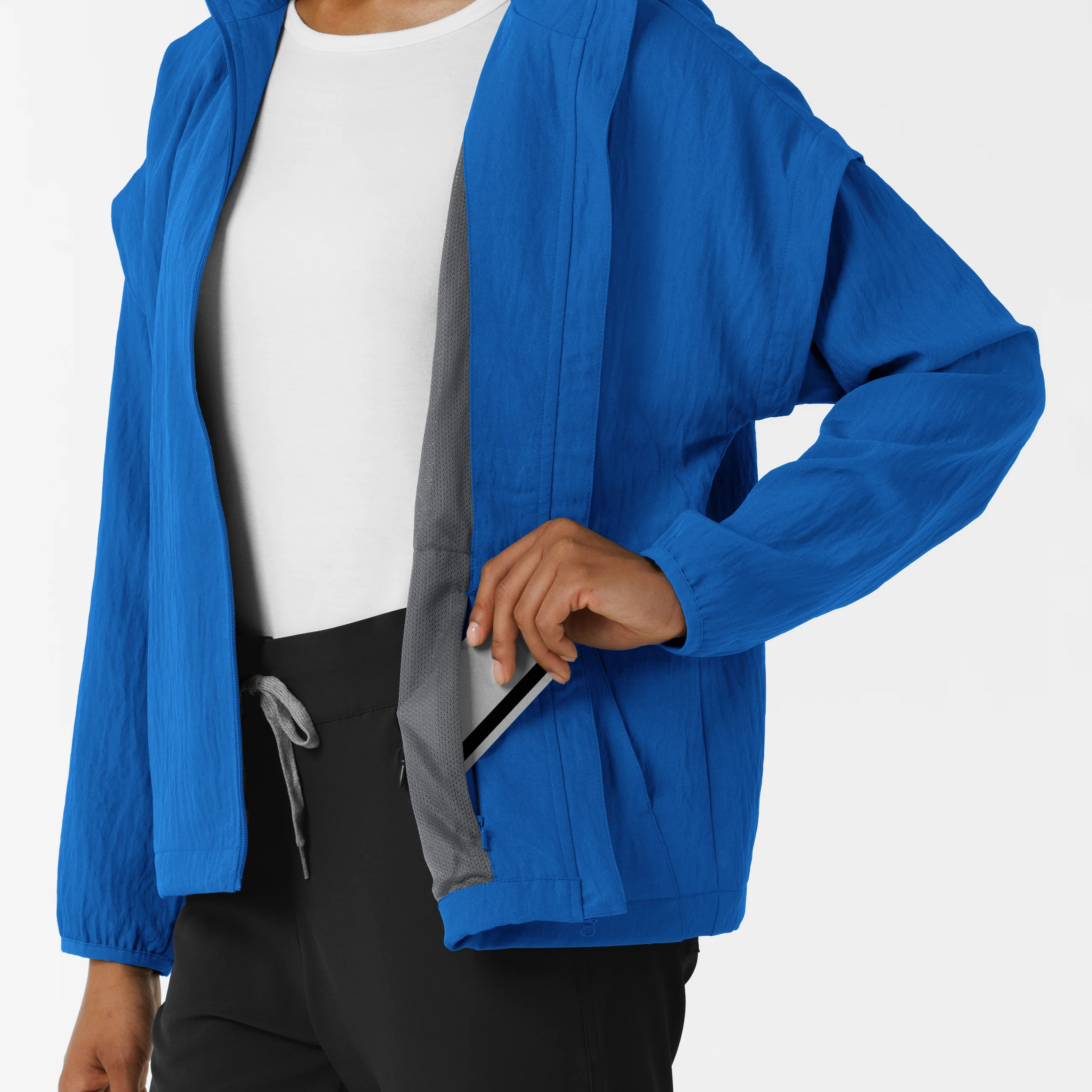 Women's BreezeBreaker Scrub Jacket - Royal - Image 12