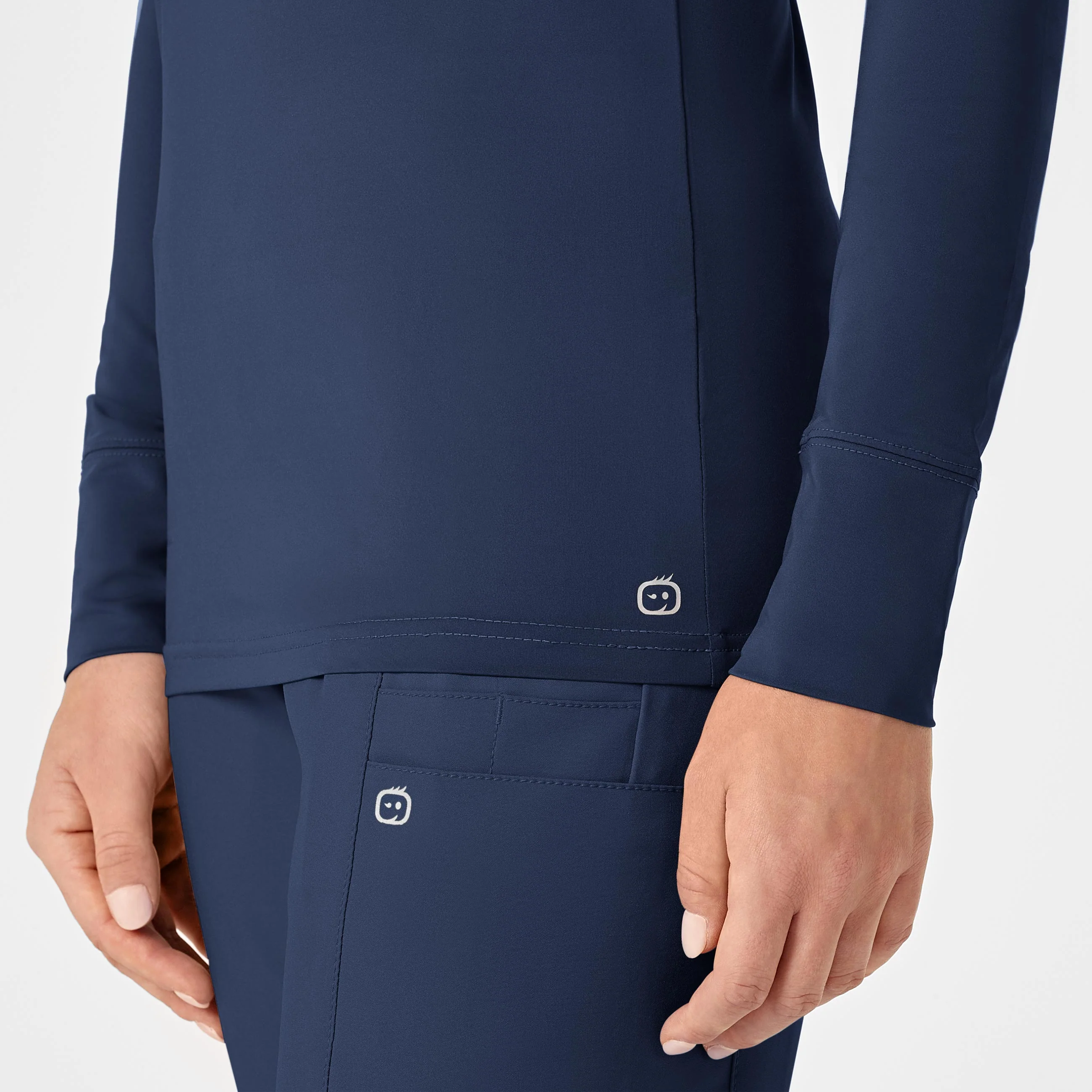 Women's Performance Long Sleeve Tee - Navy - Image 6