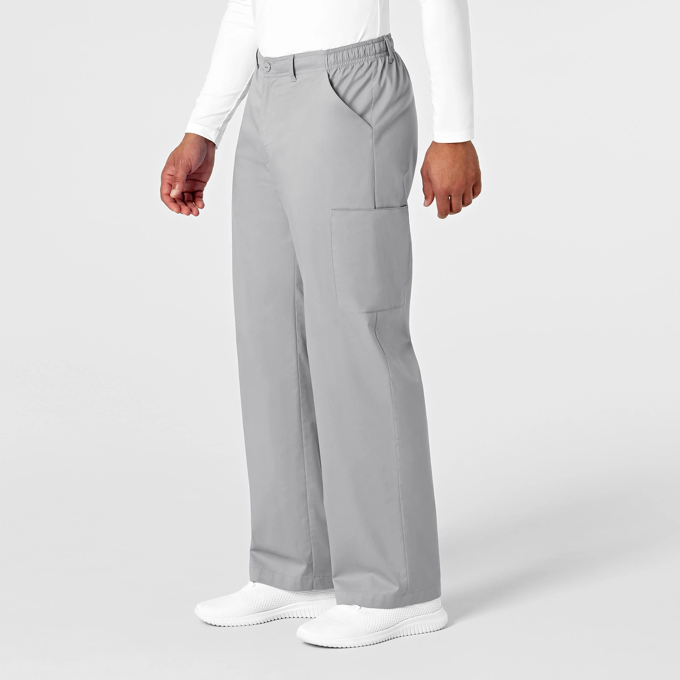 WonderWORK Men's Cargo Scrub Pant - Grey - Image 4