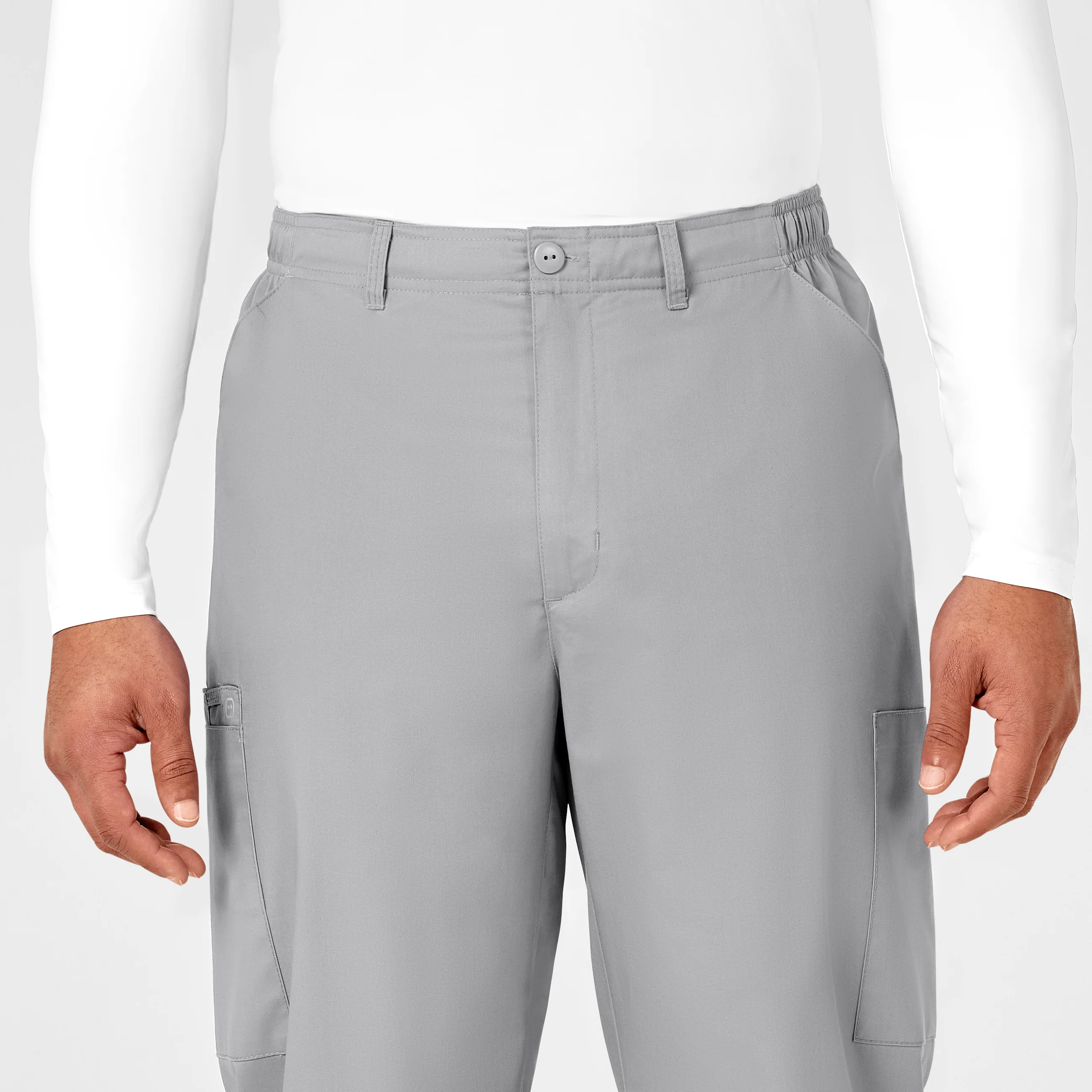 WonderWORK Men's Cargo Scrub Pant - Grey - Image 5