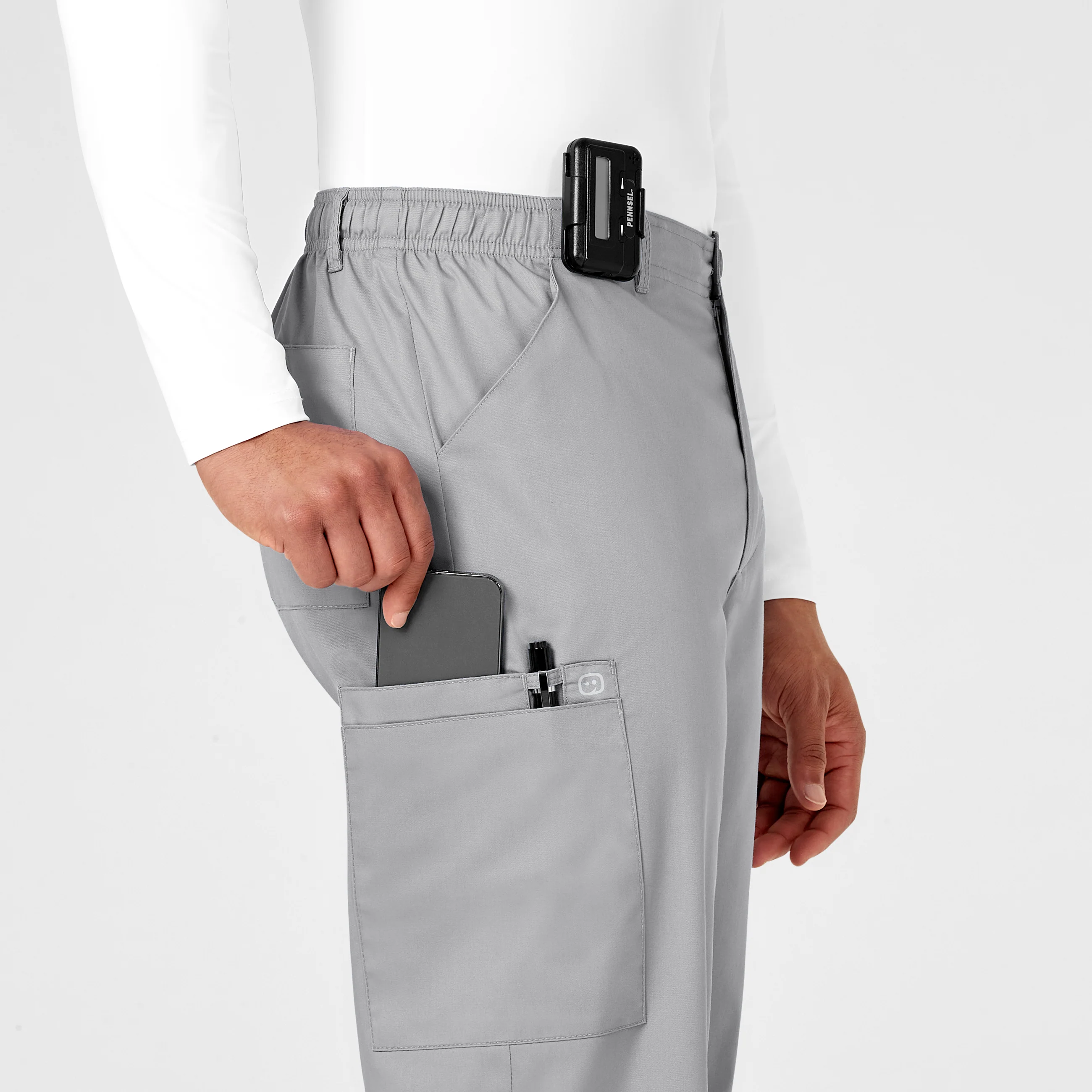 WonderWORK Men's Cargo Scrub Pant - Grey - Image 7