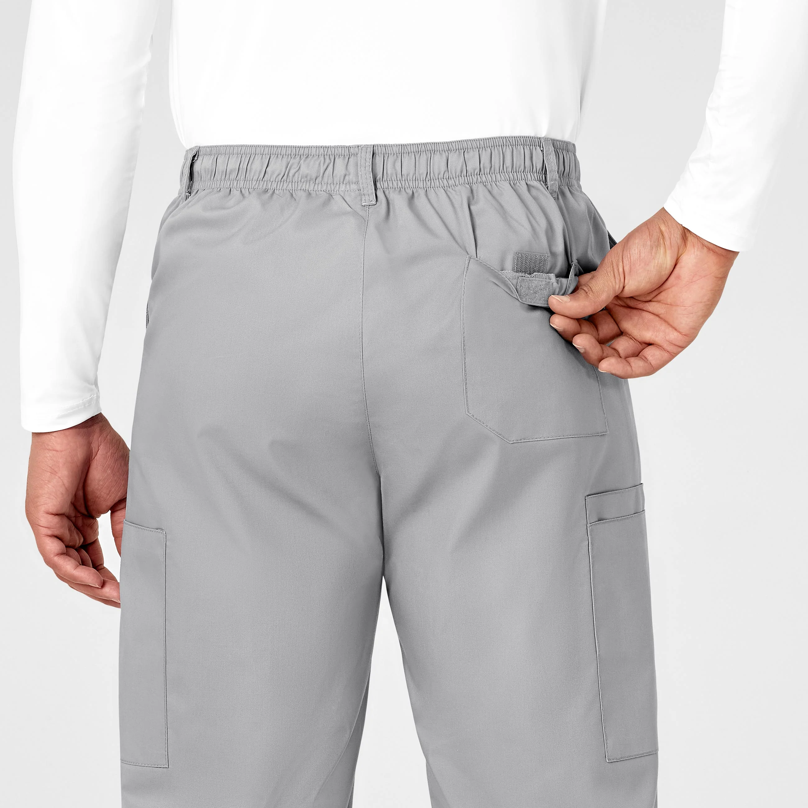 WonderWORK Men's Cargo Scrub Pant - Grey - Image 9
