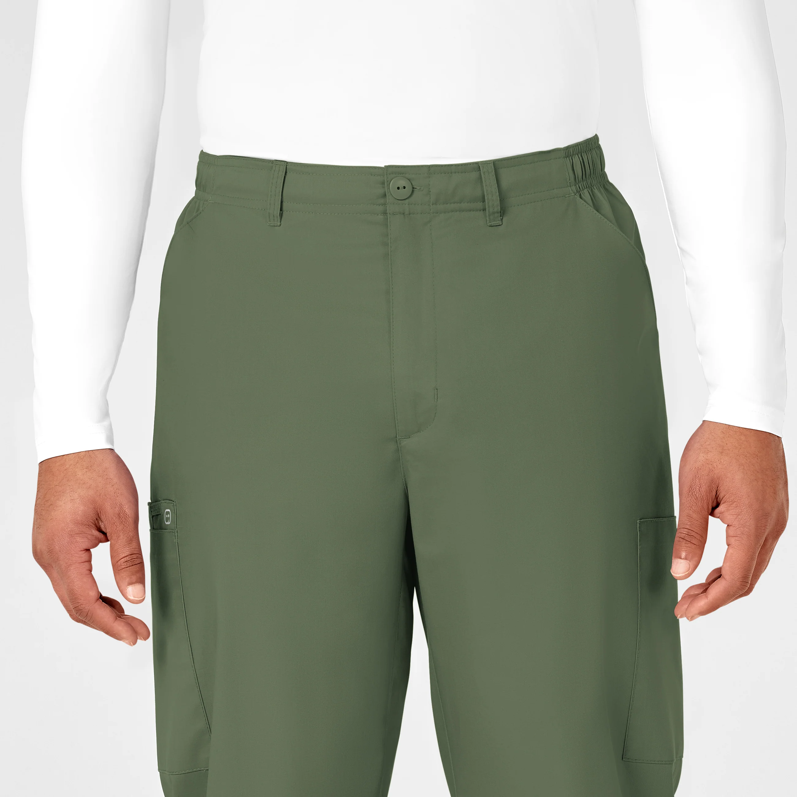 WonderWORK Men's Cargo Scrub Pant - Olive - Image 5