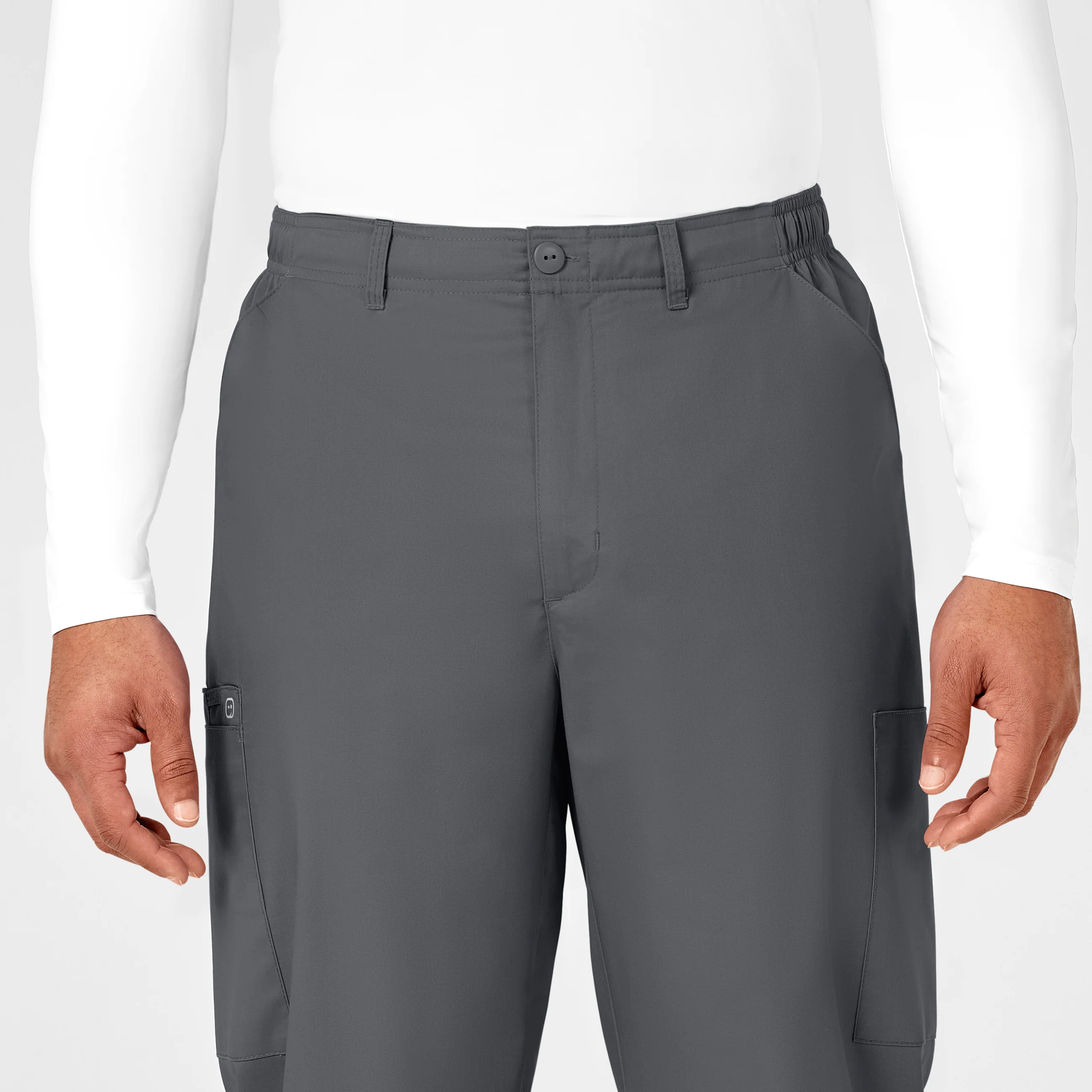 WonderWORK Men's Cargo Scrub Pant - Pewter - Image 5