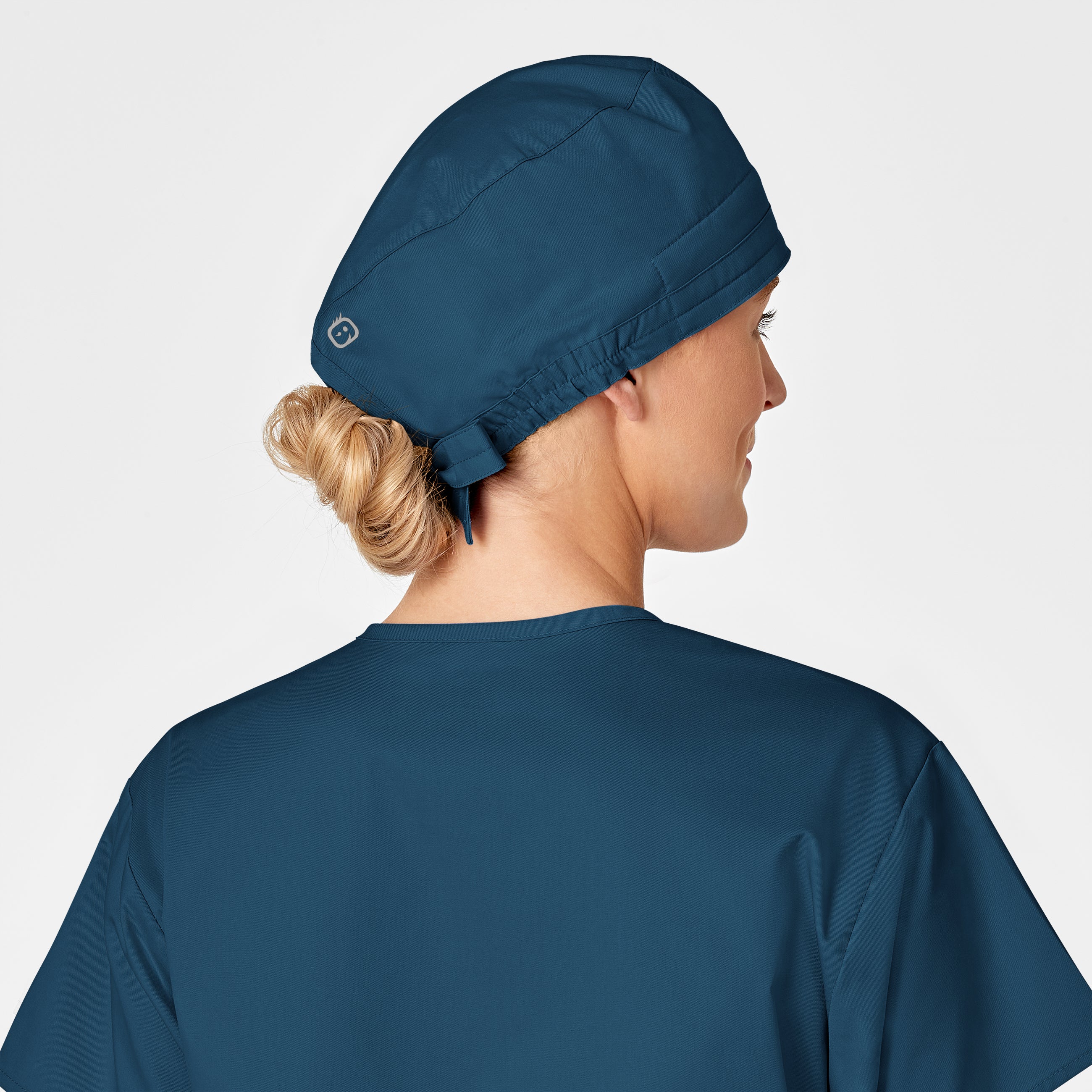 WonderWORK Unisex Tie Back Scrub Cap - Caribbean - Image 5