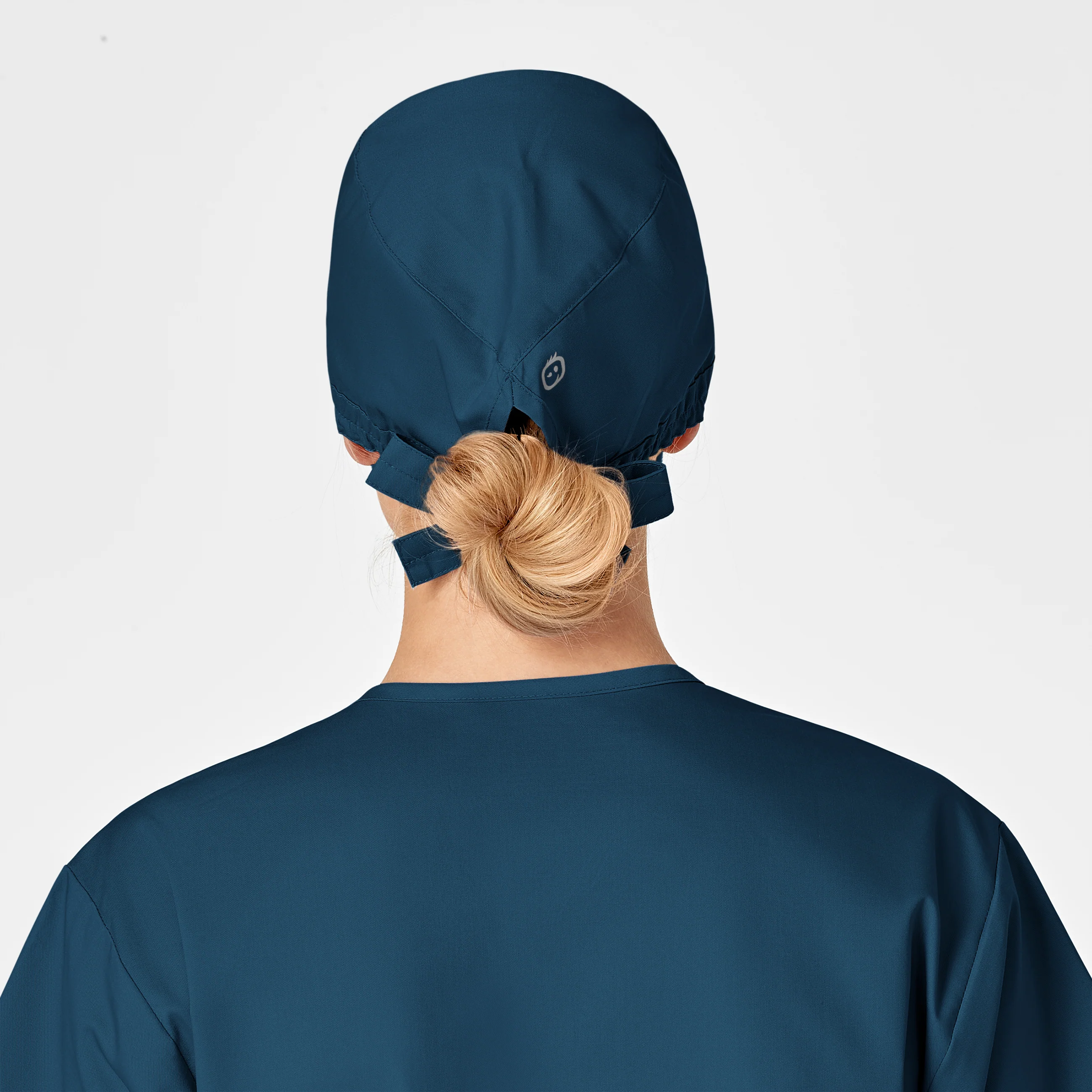 WonderWORK Unisex Tie Back Scrub Cap - Caribbean - Image 6