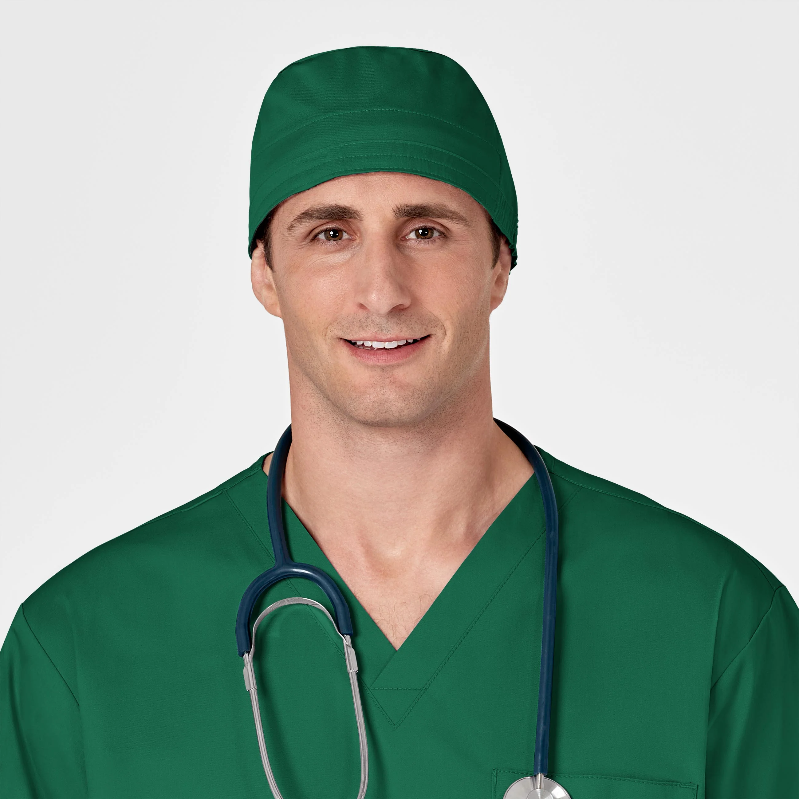 WonderWORK Unisex Tie Back Scrub Cap - Hunter - Image 3