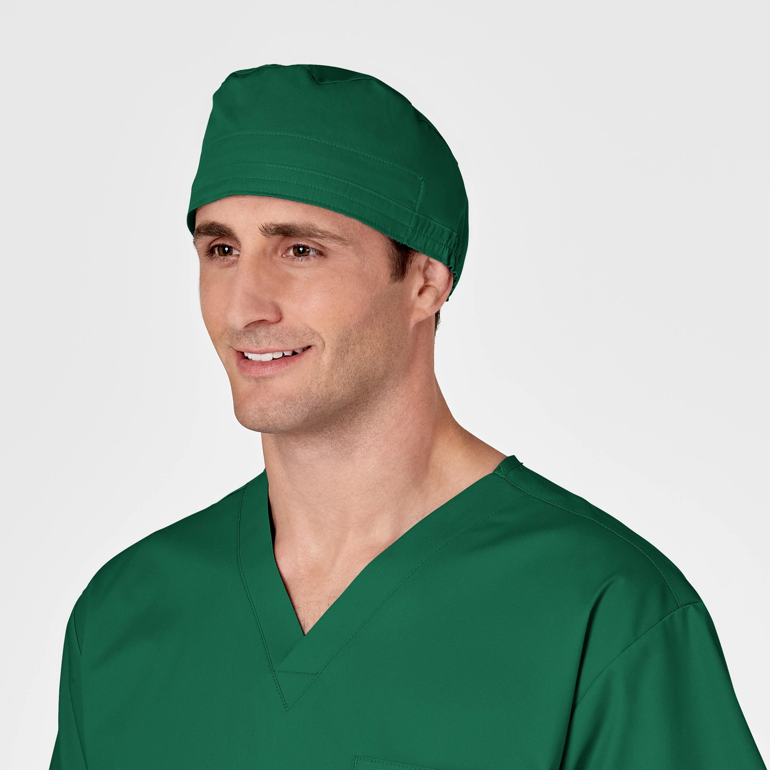 WonderWORK Unisex Tie Back Scrub Cap - Hunter - Image 4