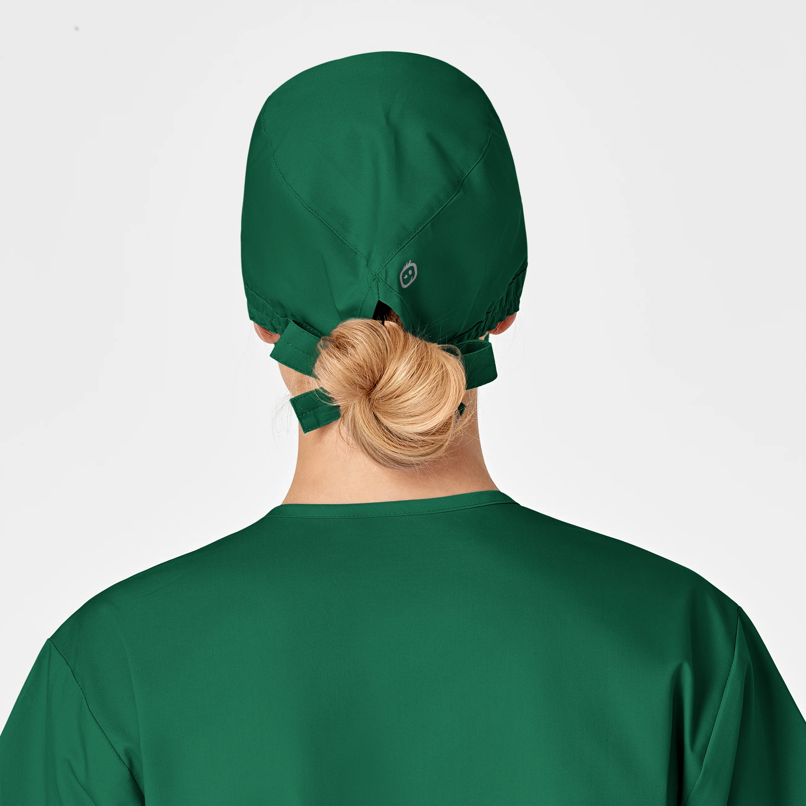 WonderWORK Unisex Tie Back Scrub Cap - Hunter - Image 6